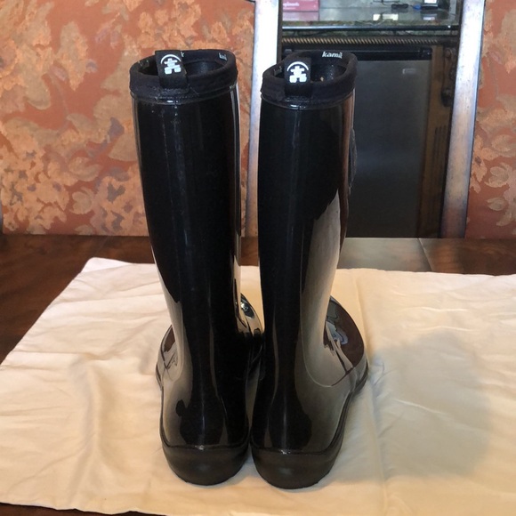 KAMIK Women's Black Rain Boots - Picture 8 of 10